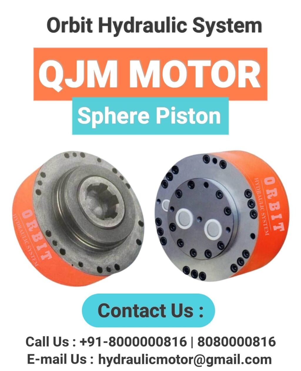 QJM Spherical Piston Hydraulic Motor Manufacturer in Ahmedabad Mumbai Pune Chennai Bangalore Hyderabad Delhi Nashik Kolkata Nagpur Coimbatore India
